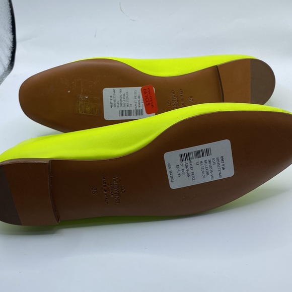 Valentino Neon Green Flats - Picture 6 of 11